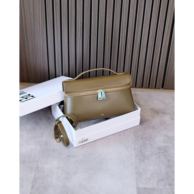 READY  JW Pei Thea Top Handle Bag in Dark Olive (4) Loro Piana Extra Bag Lookalike