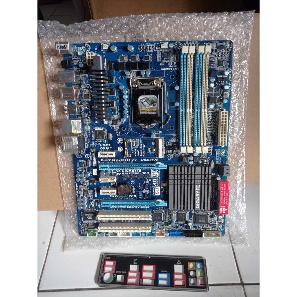 Motherboard Gaming Mining Gigabyte GA-Z77X-D3H LGA 1155 support 6 VGA Card B75 H61 H61M P67 H77 Z77