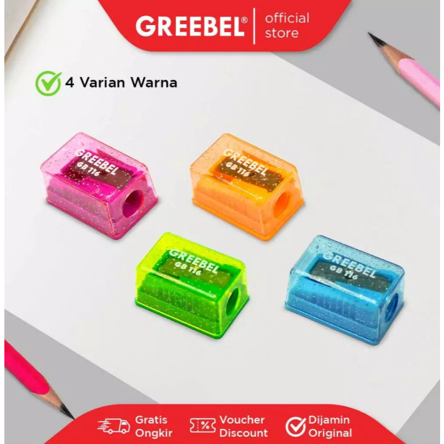 

GREEBEL - Rautan Serutan Pensil Sharpener GB-116