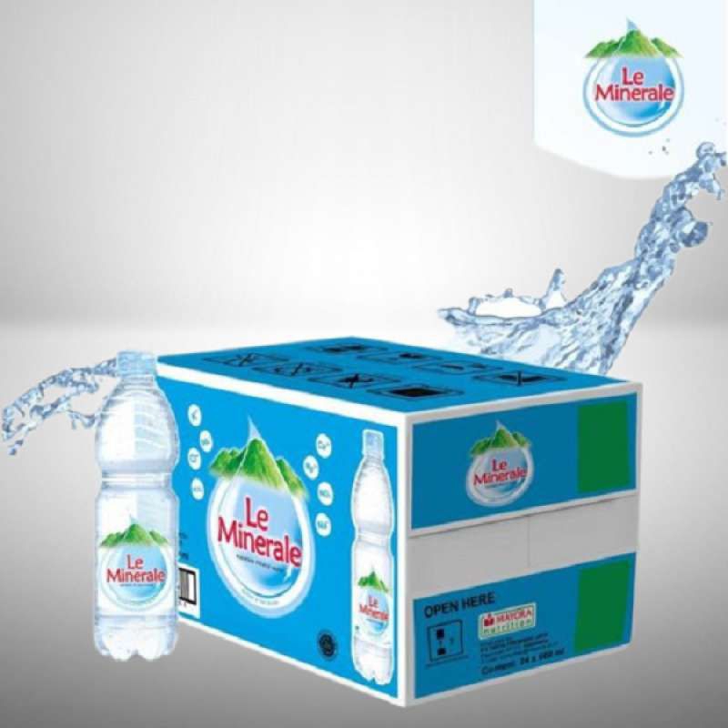 

Le minerale 1 dus isi 24 botol(600ml per 1 botol)