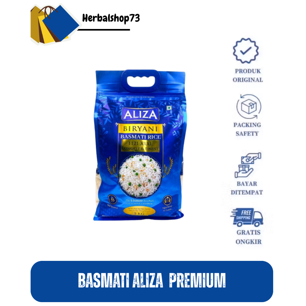 

Aliza Biryani Basmati Rice 5kg -Basmati Premium