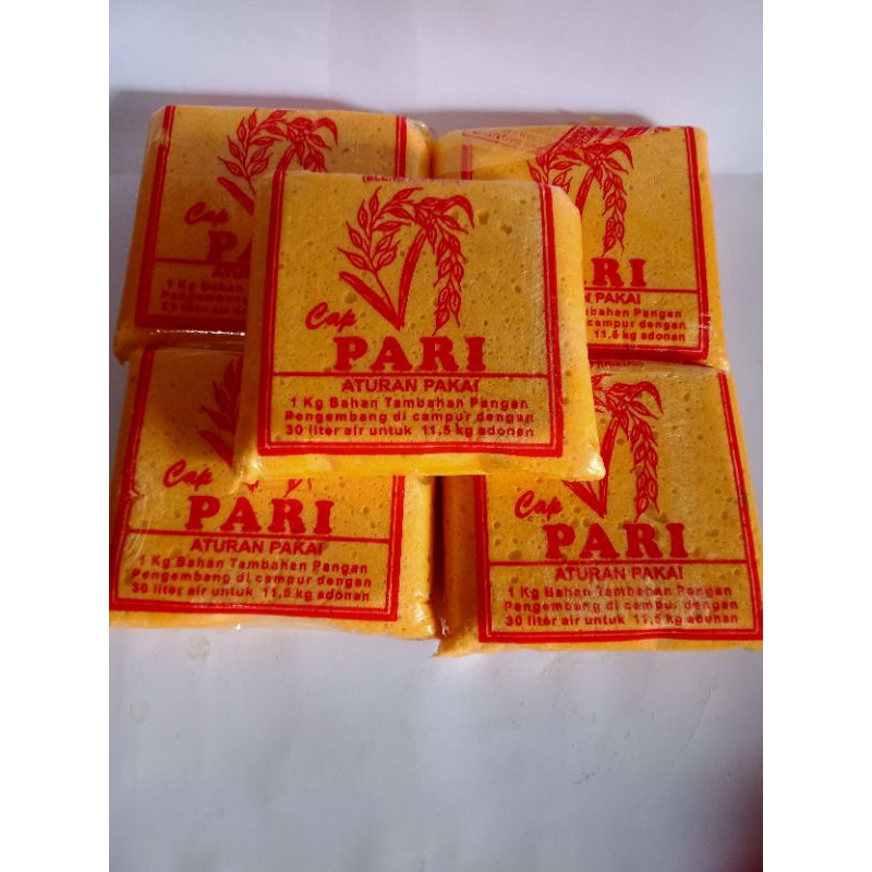 

Bahan Pengembang Kerupuk Tradisional Garam Bleng Cap Pari