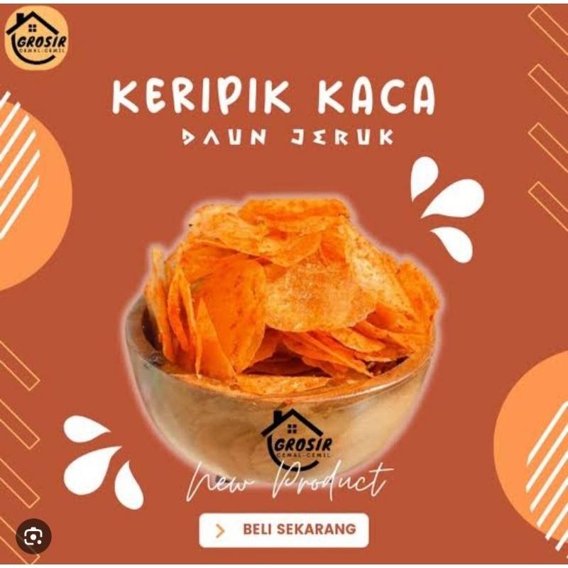 

keripik kaca pedas dan gurih 100gram