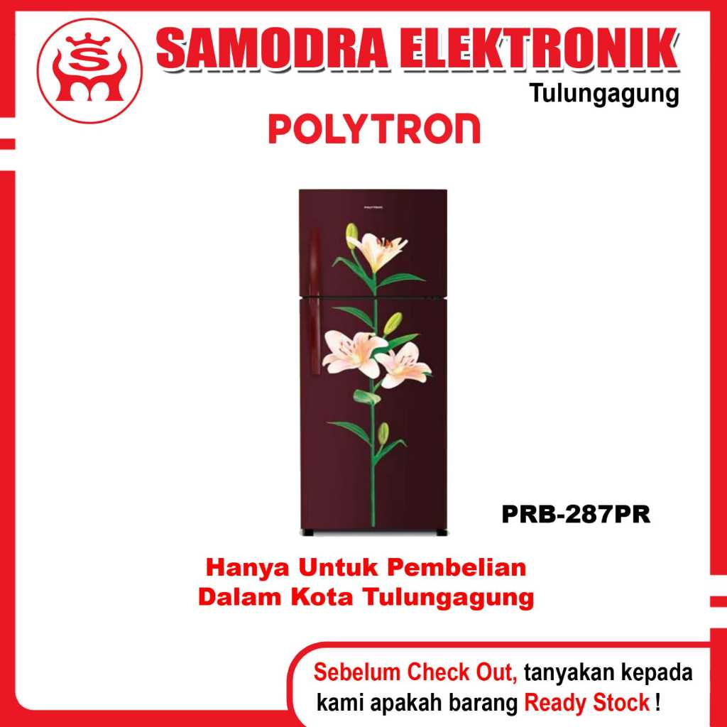 Kulkas POLYTRON PRB-287PR | Kulkas 2 Pintu Polytron