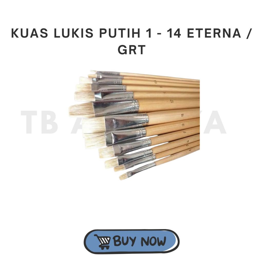 

Kuas Lukis Putih no 1 - 14 ETERNA - GRT - MORSE - MAXI