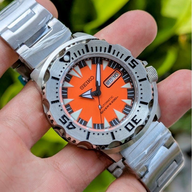 Seiko Monster Orange Dial