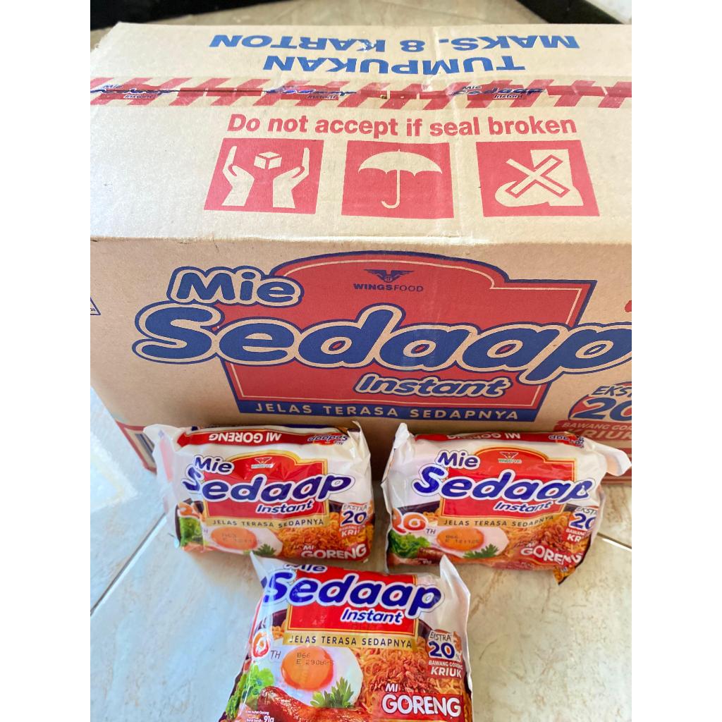 

Mie Sedaap Semua Varian 1 Dus Bisa Di Campur isi 40Pcs Free Box dan Bubble Warp