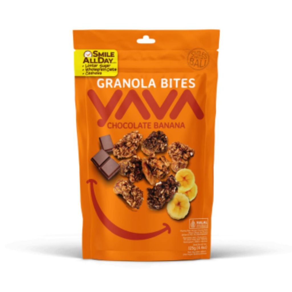 

[FREE GIFT - NOT FOR SALE] YAVA Granola Bites Chocolate Banana 125g