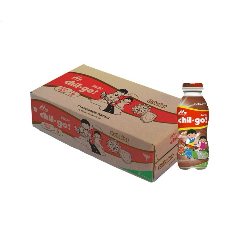 Morinaga Chil Go Susu Cair Steril Coklat / Vanila / Strawberry 36 x 130ml