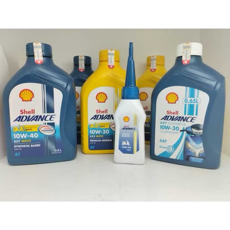 Shell Advance Scooter Matic Series Varian isi 800ML & 650ML , Shell Advance AX5 Scooter 10/30, Shell