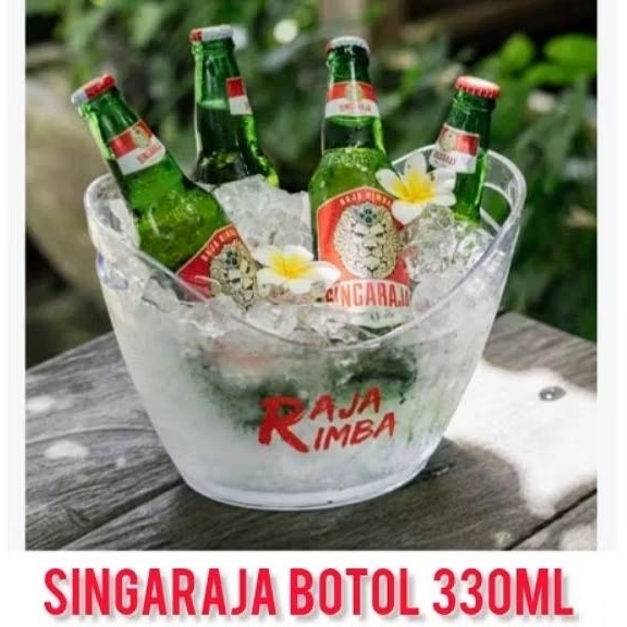 Singaraja 330ml  botol paket promo .. beer singaraja bottle 330 bucket hemat TUJUH BOTOL