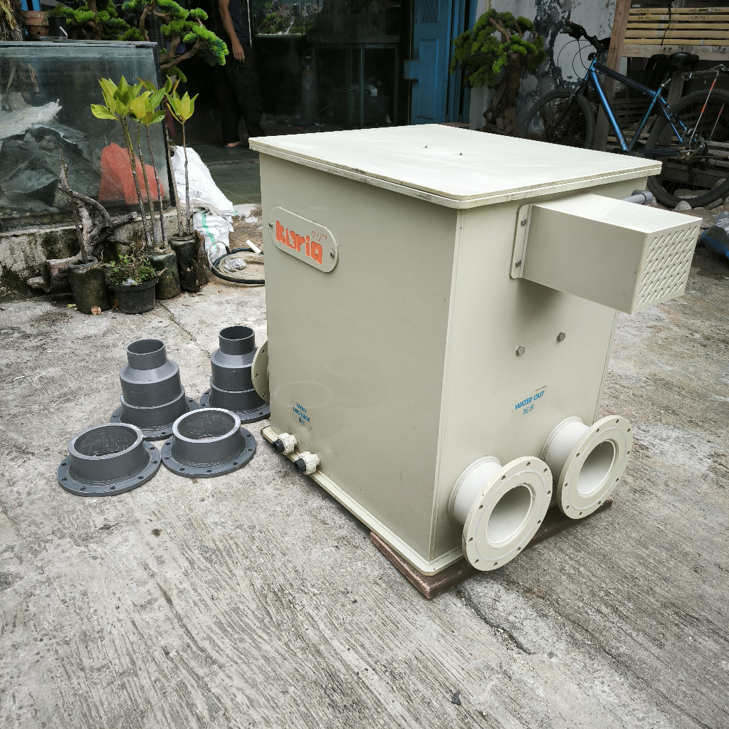 Mesin Kolam Kuria RDF T30 Rotary Drum Filter Kapasitas 30 Ton / Filter Kolam / Penjernih Air Kolam /