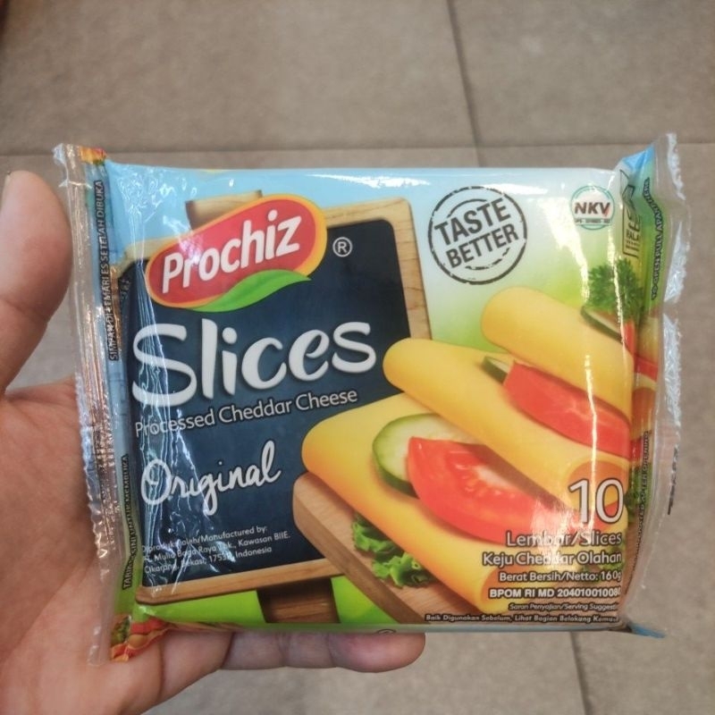 

PROCHIZ KEJU SLICES PROCESSED CHEDDAR CHEESE ORIGINAL (10 LEMBAR) 170gr