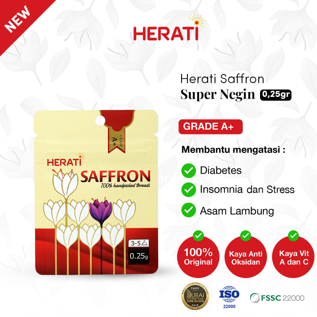 

Saffron Herati Sachet Safron Super Negin Mini Gold Premium Grade A