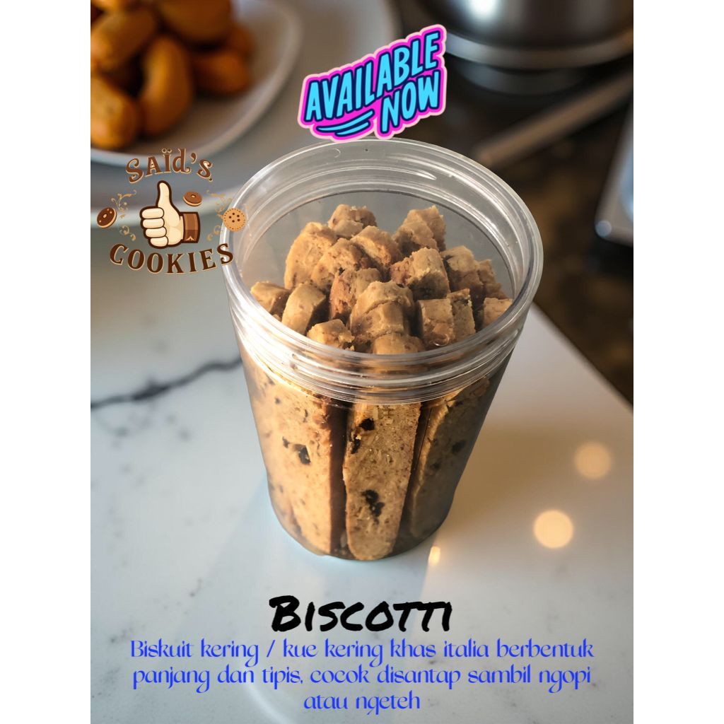 

Almond Biscotti / Camilan sehat almond / almond cookies / kue kering almond