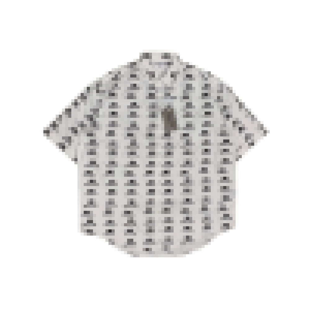 [BAL] Kemeja Lengan Pendek Oversize Logo All Over Print