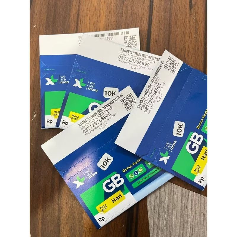 KARTU PERDANA XL KUOTA 8GB SELURUH INDONESIA SEGEL FRESH