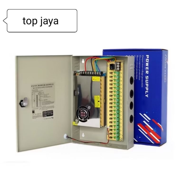 PSU Power Supply CCTV Box 12V 30A - PSU BOX 30A