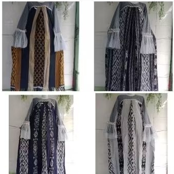 GAMIS SONGKET KOMBINASI TILE.
