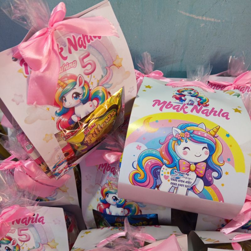 

UNICORN HAMPERS ULTAH SNACK ULTAH ANAK NISA REQUEST TEMA & FOTO
