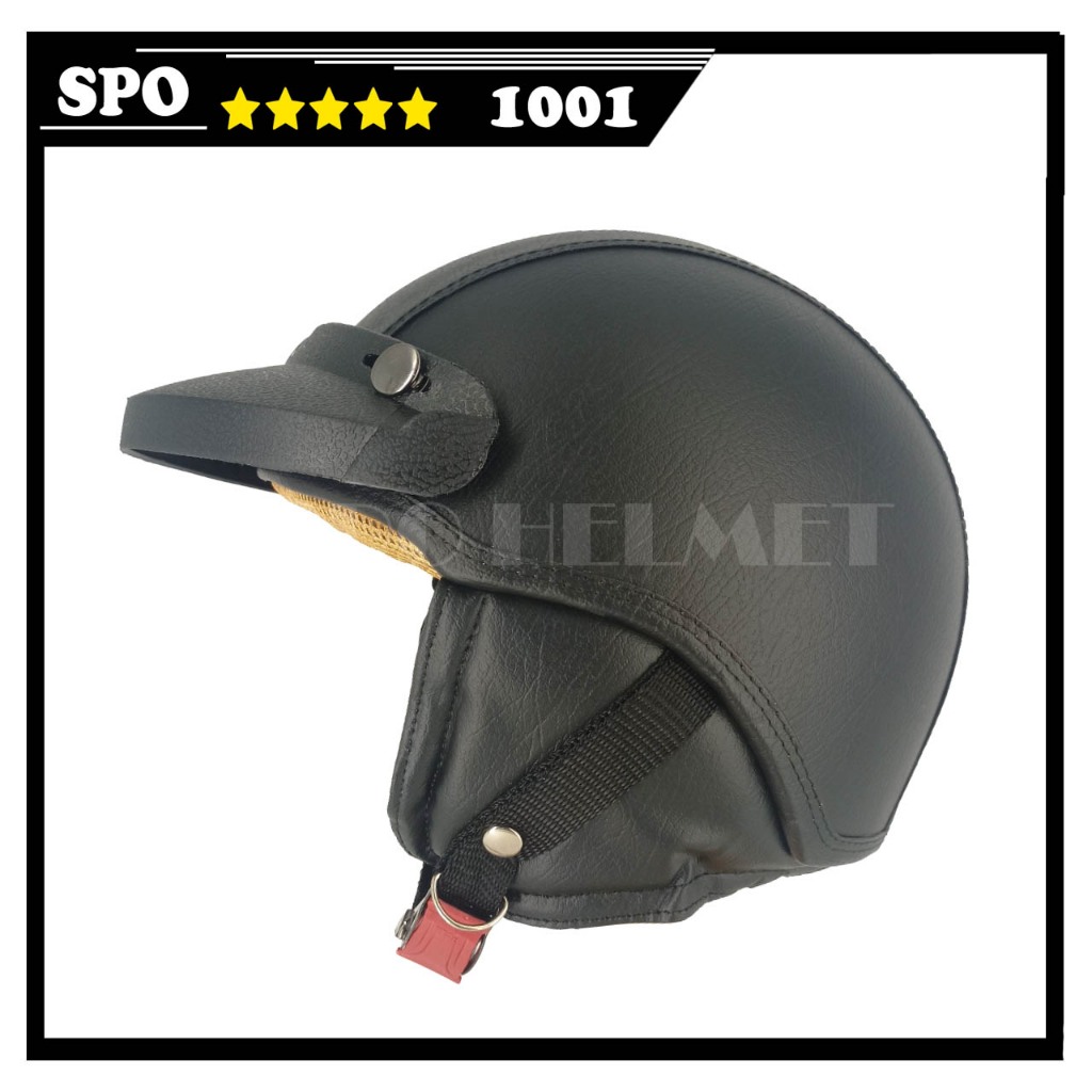 MO1 Helm Kulit klasik Terbaru Helm Dewasa Helm Motor gratis PETH