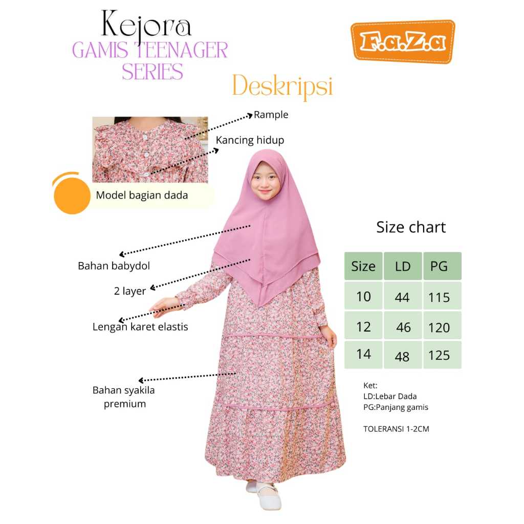 KEJORA GAMIS TEENAGER SERIES BY FAZA