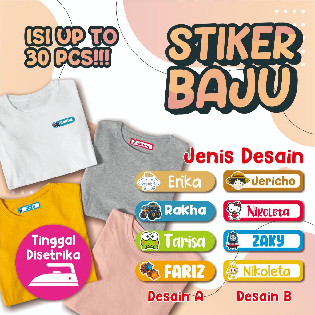 

PART 2 / STIKER BAJU / STIKER KAIN / CUSTOM NAMA ANAK / LABEL BAJU