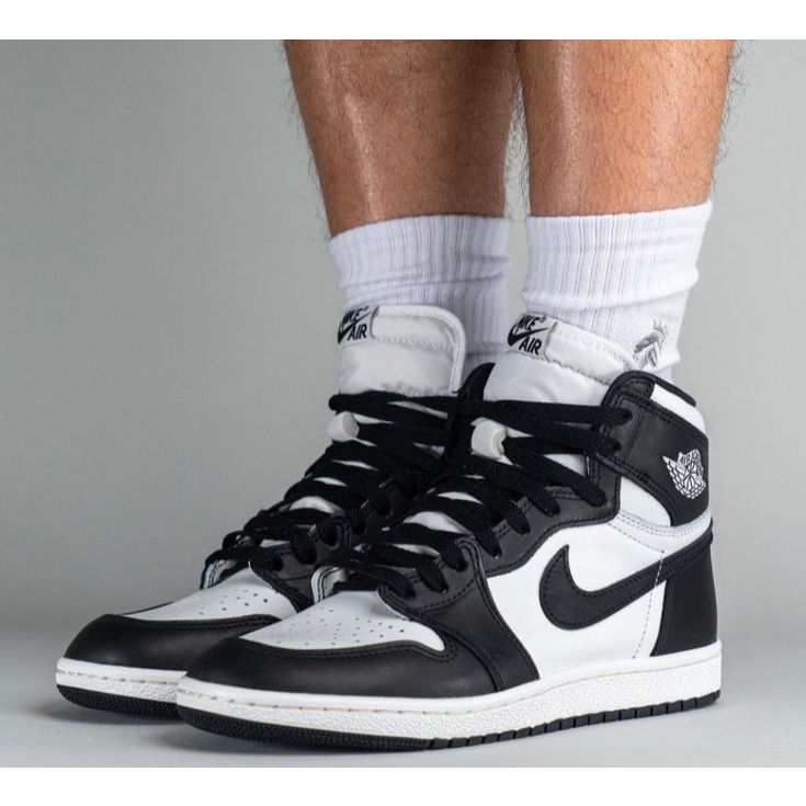 Nike Air Jordan 1 Retro High 85 OG Black White Original | Sepatu Basket Pria Wanita Hitam Putih Klas
