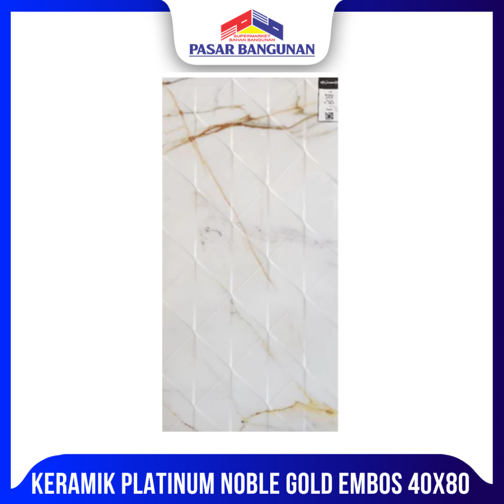 KERAMIK PLATINUM NOBLE GOLD EMBOS 40X80 A