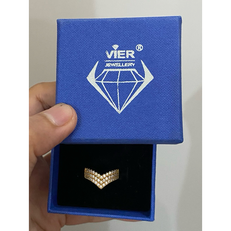 Cincin Ala Emas dan Berlian (Ori Vier)