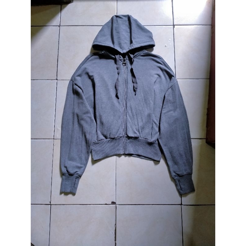 hoodie Xexymix Air Mild Zip up Crop abu