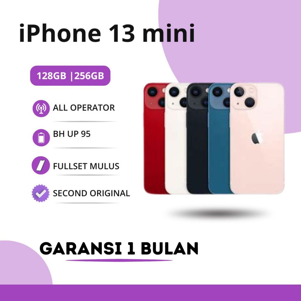 Ip 13 mini Second exinter bergaransi Original fullset Nominus|| Ip 13 mini second original