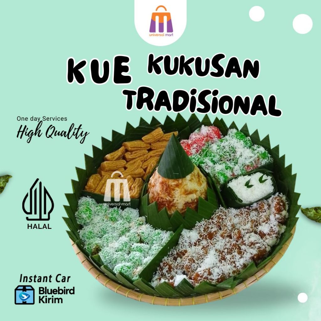 

Kue Tampah Kukusan Tradisional Porsi bervariasi