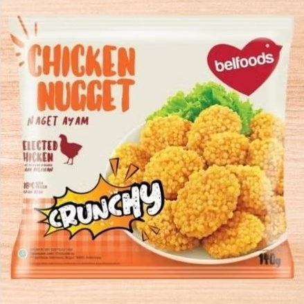 

FROZEN FOOD NUGGET AYAM BELFOODS CRUNCHY 140g