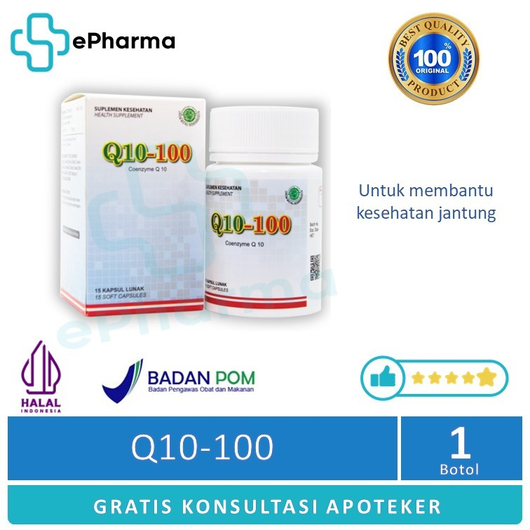 Q10 - 100 - Suplemen untuk memelihara kesehatan jantung