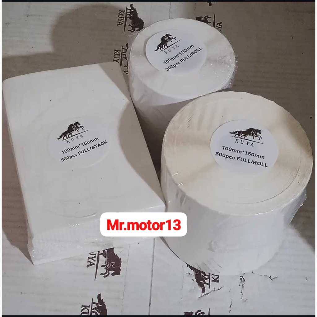 

KUYA Kertas Thermal Premium 100x150mm - 500pcs Roll Stiker Kualitas Terbaik