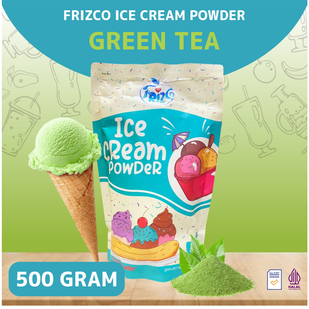 

Bubuk Es Krim Hard Ice Cream Frizco Rasa Green Tea 500 Gram