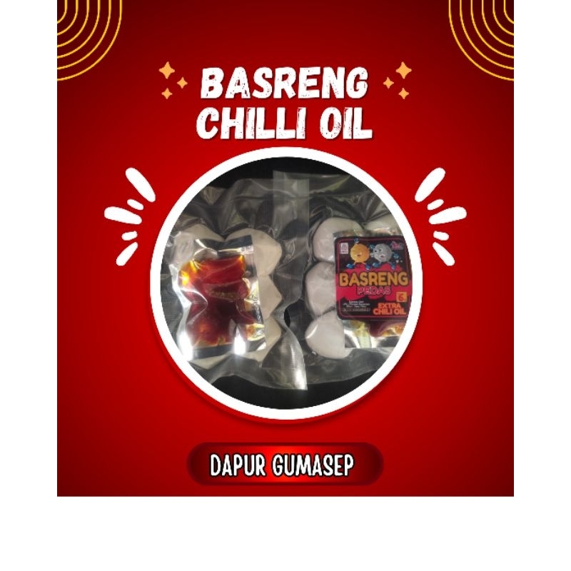 

Basreng chili oil ekstra pedas isi 8 butir