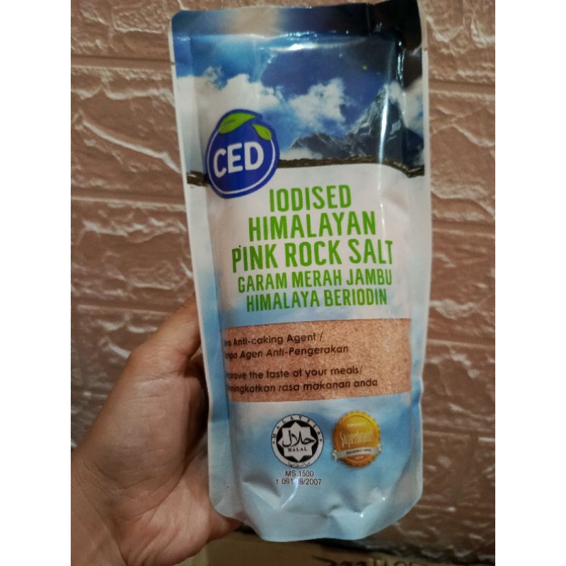 

500gr CED Natural Himalayan Pink Rock Salt Garam Himalayan