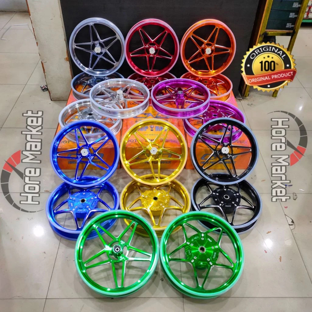 VELG DND DELKEVIC X1 MODEL BINTANG VARIO 125 150 / VARIO 110 / BEAT / SCOOPY / MIO SPORTY SOUL J / M