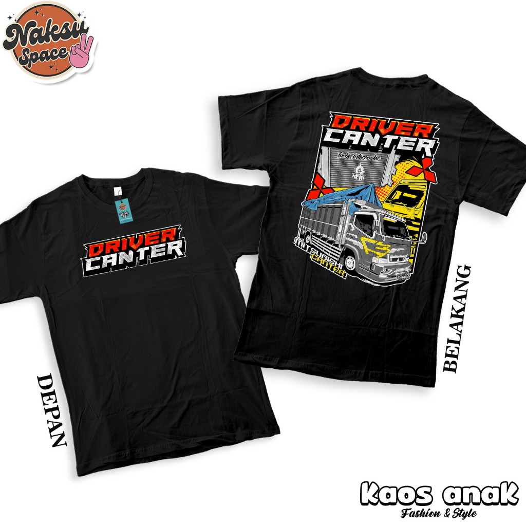 KAOS ANAK TRUK DRIVER CANTER TERBARU BAJU TRUK CANTER MANIA BAJU TRUK OLENG ANAK