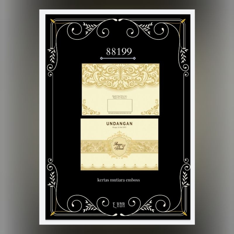 UNDANGAN PERNIKAHAN Erba 88199