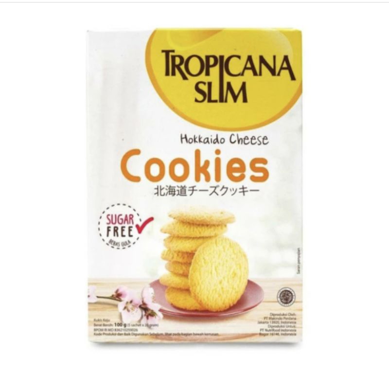 

TROPIKANA slim cookies hokkaido cheese 100gr/biskuit rendah kalori