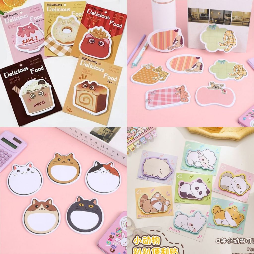 

Sticky Notes Berbentuk Bergambar Memopad Lucu