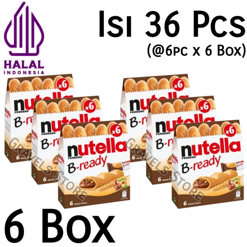 

[Logo HALAL] Ferrero Nutella B-Ready / BReady / B Ready - Cokelat Selai Hazelnut