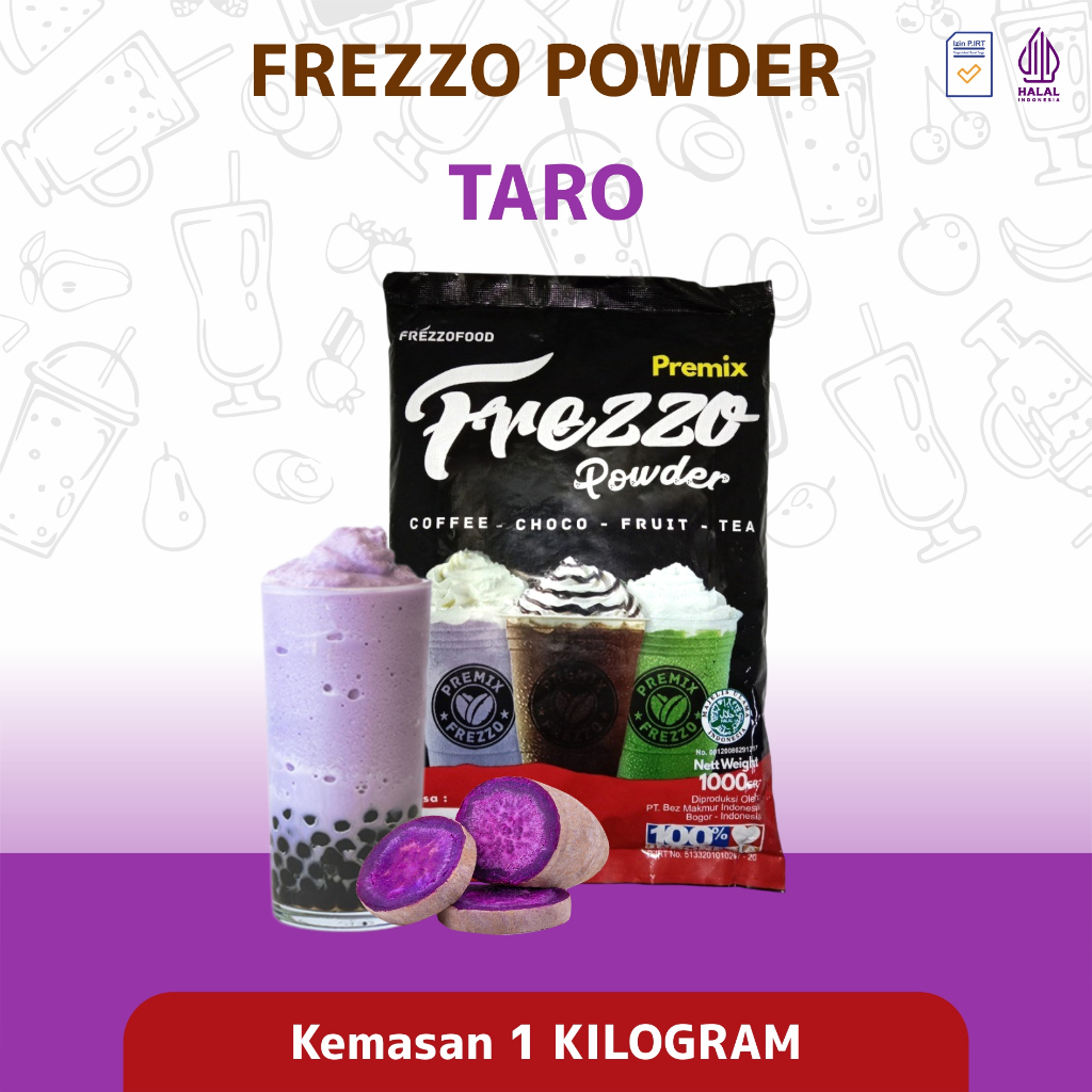 

Bubuk Minuman Boba Instan Powder Drink Frezzo Rasa Taro 1 Kg
