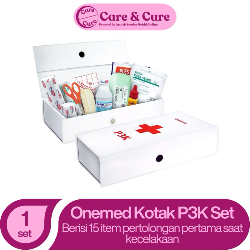 Onemed Kotak P3K 1 Set - First Aid Box / Alat P3K Set