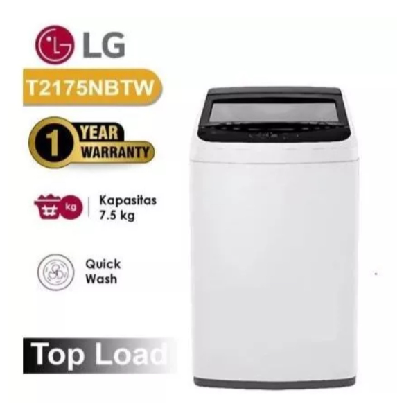 Mesin Cuci LG T2175NBTW Mesin Cuci Top Loading TurboDrum 7.5kg