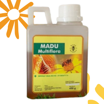 

Madu Multiflora Asli Murni, Nektar bunga Multiflora Kemasan Jerigen Netto 450gr #Omah_MaduMurni