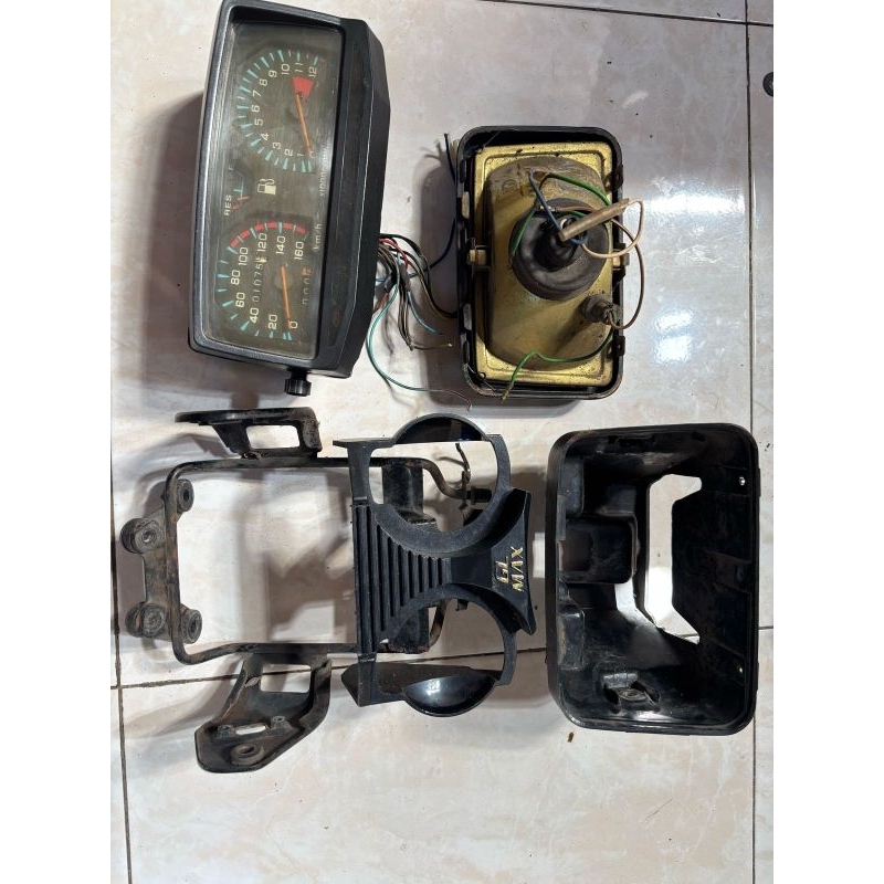 Peket Lengkap Head Lamp Headlamp Lampu Kepala Depan Set Breket Dudukan Lampu Spedometer Odometer Pan